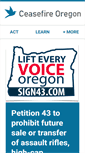 Mobile Screenshot of ceasefireoregon.org